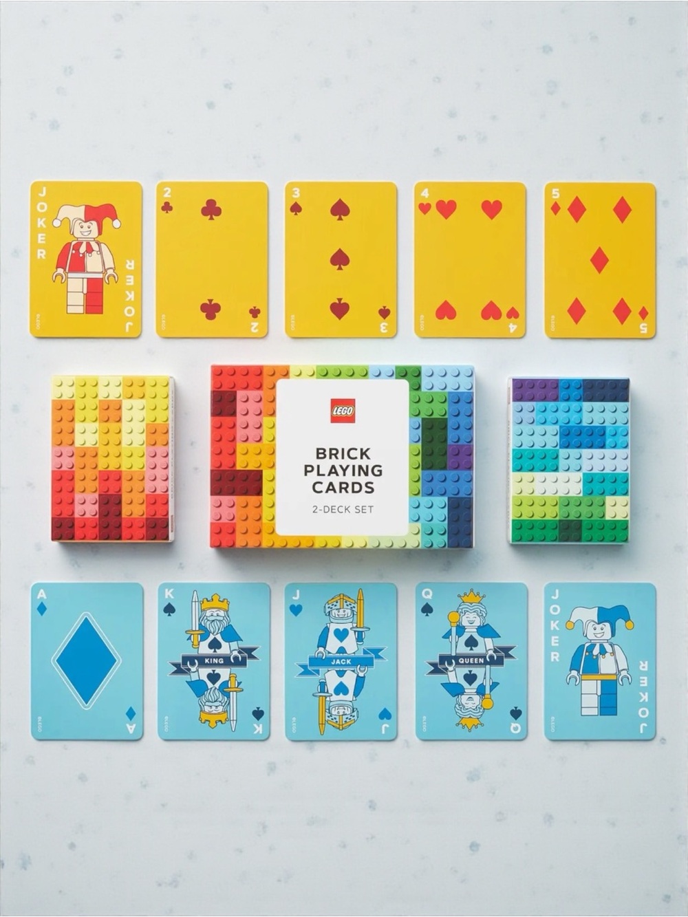 LEGO Brick Playing Cards 2 Deck Set Sealed NWT Colorful Collector Gift